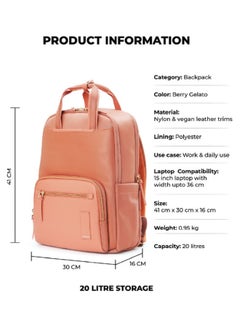 Mokobara MOKOBARA The Sundae Backpack Soft Nylon Water-Resistant 15" Laptop Bag with Luggage Sleeve for Work, Travel, and Daily Use for Women Black  - Image 2