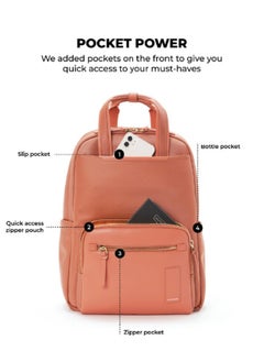 Mokobara MOKOBARA The Sundae Backpack Soft Nylon Water-Resistant 15" Laptop Bag with Luggage Sleeve for Work, Travel, and Daily Use for Women Black  - Image 4