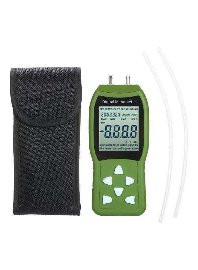 NIBEMINENT Handheld Portable Household Digital Pressure Gauge Green 18.50X4.50X10.00cm - Image 2