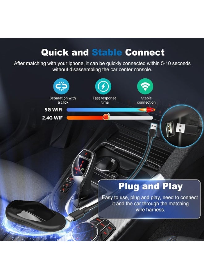 ماركة غير محددة - Android 13.0 CarPlay Ai Box 2+32G CarPlay اللاسلكي ومحول سيارة Android اللاسلكي، ومخرج HDIM، وتحديث إصدار WiFi/4G - تم تحديث السيارة الأصلية إلى نظام Android - Image 1