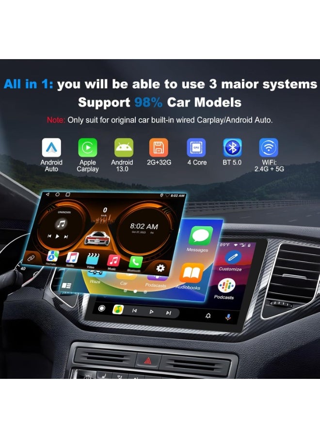 ماركة غير محددة - Android 13.0 CarPlay Ai Box 2+32G CarPlay اللاسلكي ومحول سيارة Android اللاسلكي، ومخرج HDIM، وتحديث إصدار WiFi/4G - تم تحديث السيارة الأصلية إلى نظام Android - Image 1