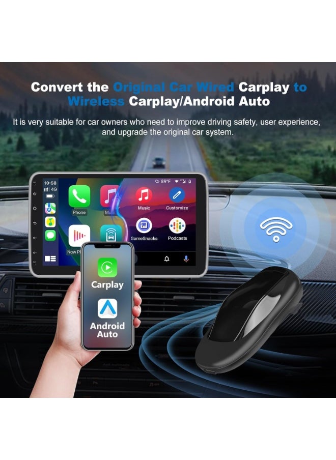 ماركة غير محددة - Android 13.0 CarPlay Ai Box 2+32G CarPlay اللاسلكي ومحول سيارة Android اللاسلكي، ومخرج HDIM، وتحديث إصدار WiFi/4G - تم تحديث السيارة الأصلية إلى نظام Android - Image 1