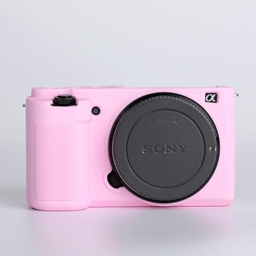 Pocoukate Camera Case for Sony ZV-E10 / ZV-E10L, Vlog Style Alpha ZV-E10 ZV-E10L Digital Camera Anti-Scratch Slim Fit Soft DSLR Camera Sleeve with Screen Protector (Pink) - Image 5