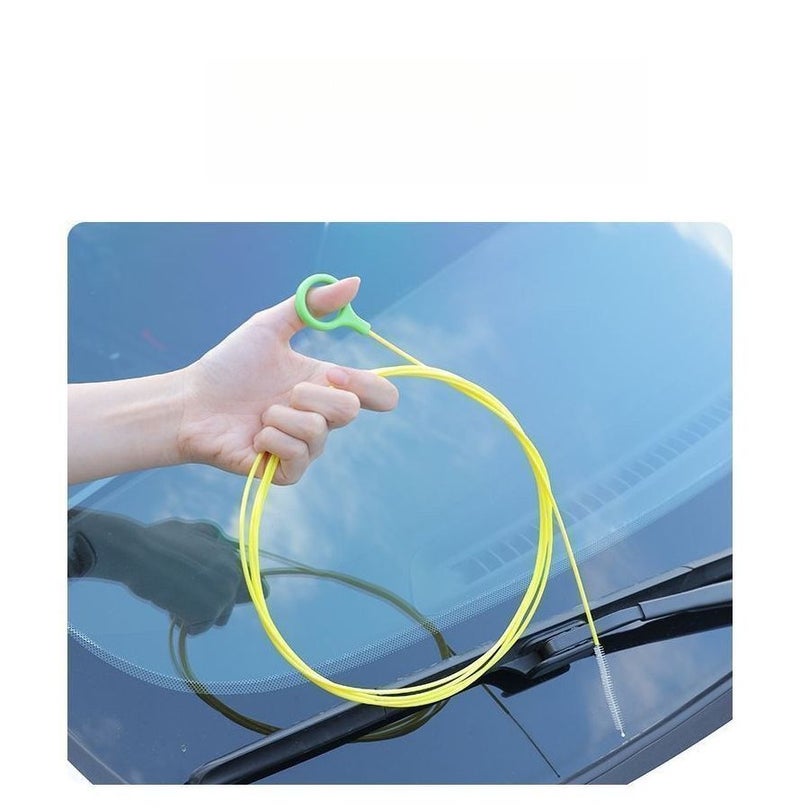 196.85 Inch Green Drain Cleaner Brush Long Hose Pipe Unblocking Tool For Sunroof Air Conditioning - Image 1