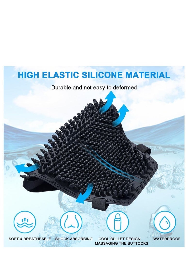 كابتن تيك Universal Motorcycle Seat Cushion, Motorcycle Silicone Gel Seat Pad, 3D Bullet Head Structure Heat Dissipation and Shock Absorption Seat Pad, with Breathable Massage Function, for Long Rides - Image 2