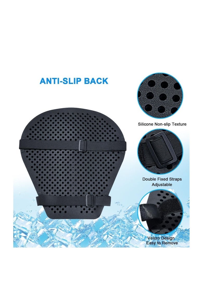 كابتن تيك Universal Motorcycle Seat Cushion, Motorcycle Silicone Gel Seat Pad, 3D Bullet Head Structure Heat Dissipation and Shock Absorption Seat Pad, with Breathable Massage Function, for Long Rides - Image 3