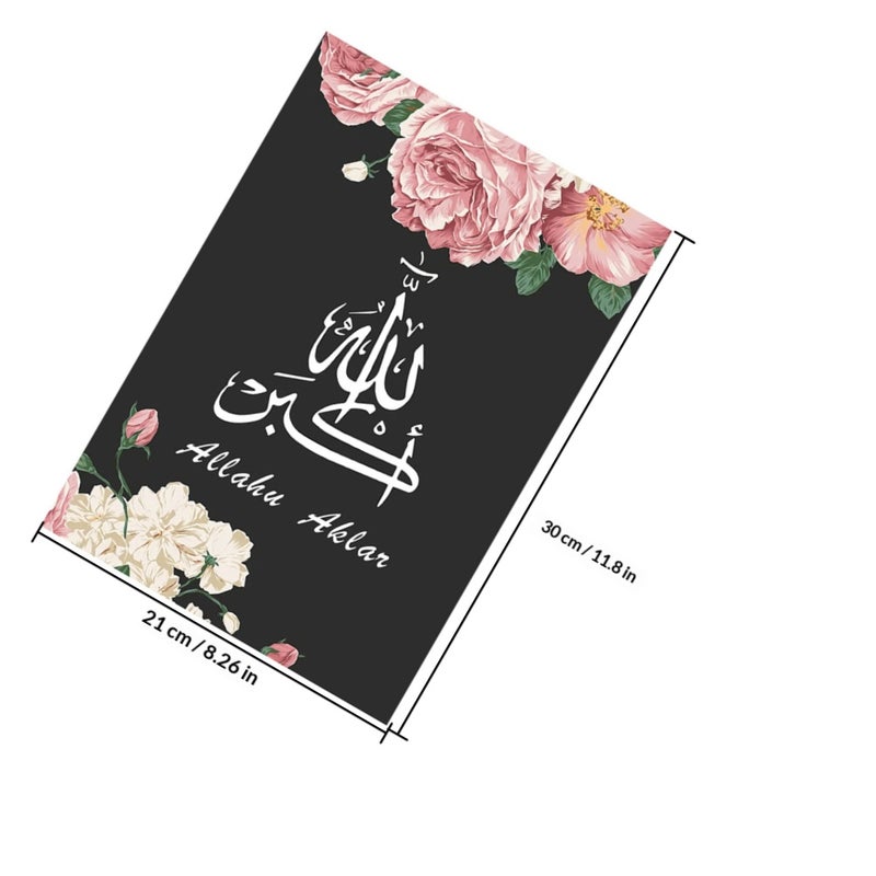 🏠 مجموعة 3 لوحات جدارية زخرفية لغرفة المعيشة باللون الوردي بحجم 21x30 سم - Image 2
