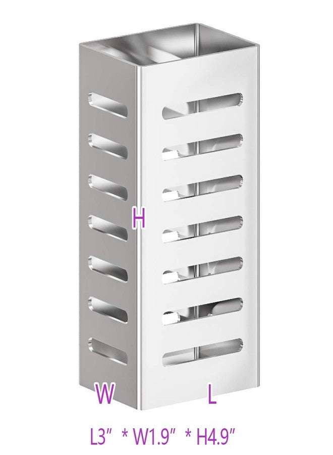 PUSDON Over Sink Dish Drying Rack Parts - Cutlery Silverware Utensil Holder, Silver - Image 2