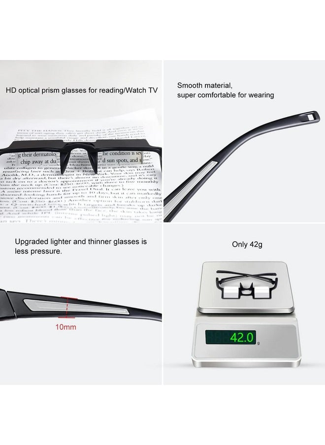 okcsc - Lazy Reading Glasses Light Thinner Horizontal Hd Glasses For Lying Down To Watch Tv/Mobile Reading Books 90°Angle Prism Lazy Readers Glasses - Image 1