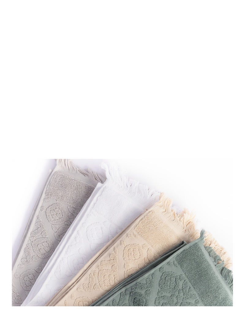 More cottons Arabesque Towel 600GSM size 70x140 color grey  - Image 2