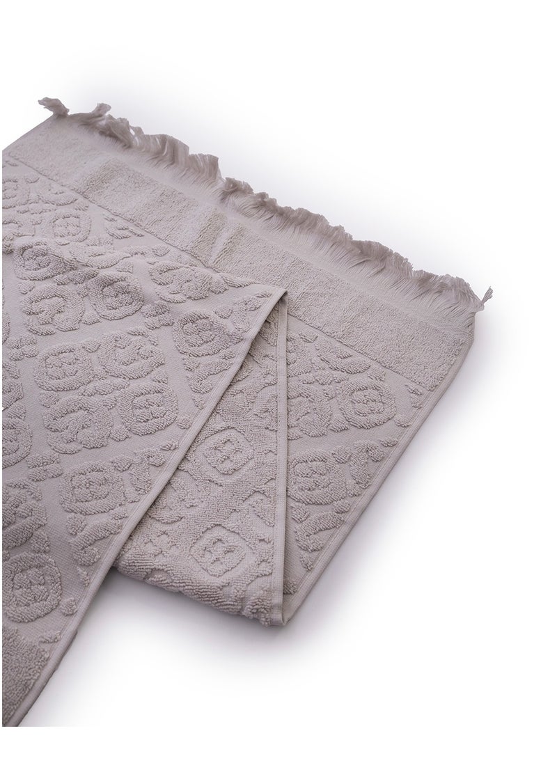 More cottons Arabesque Towel 600GSM size 70x140 color grey  - Image 3