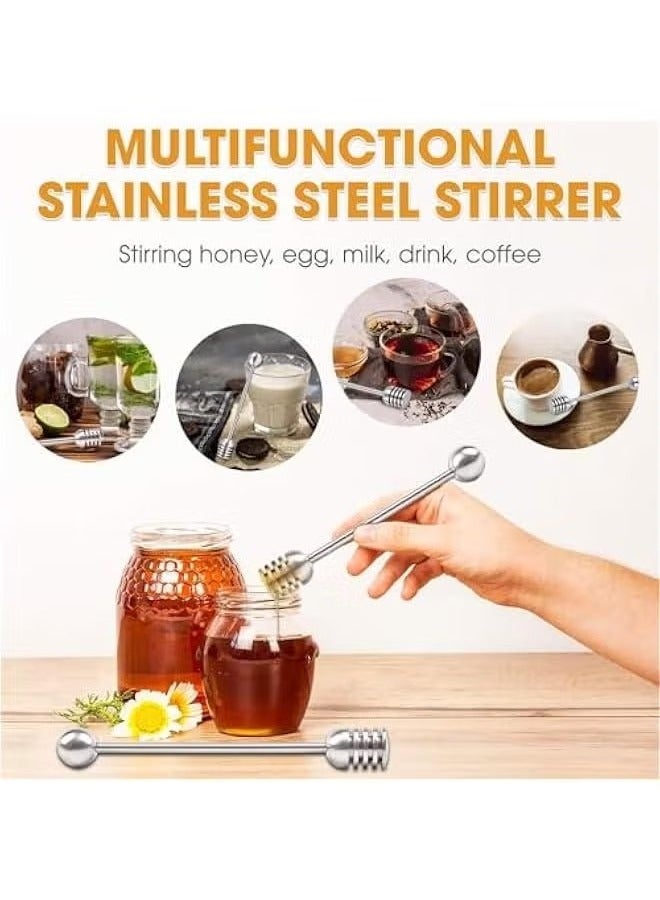 Hy Dipper Sticks, Solid Stainless Steel Hy and Syrup Dipper Stick Long Handle Hy Spoon Stirrer Mixing Tool for Hy Pot Jar Containers hy jar - Image 5