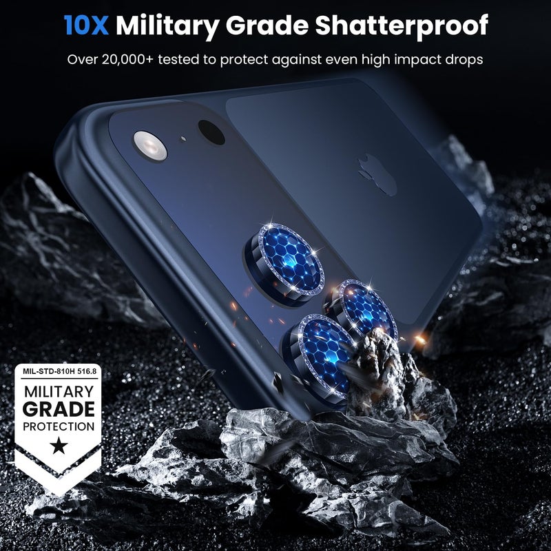 WSKEN for iPhone 17 Pro/iPhone 17 Pro Max Camera Lens Protector - [Original Shooting Mode] Shatterproof Metal HD Tempered Glass Camera Screen Protector Cover Film for iPhone Accessories - Image 5