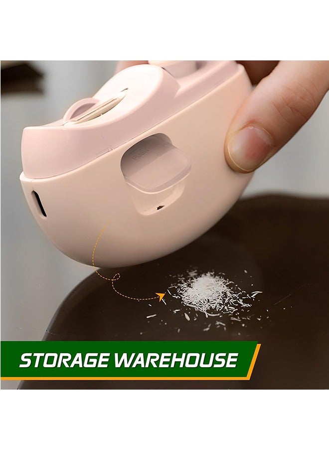 JCB CHIC Electric Nail Clipper, Nail Trimmer Nail Polisher 2 in-1, Automatic Nail Clipper 2 Speed Fingernail Clippers Nail File with Light, Women Manicure Set Nail Clippers for Baby Kids Seniors Weak Hands - Image 5