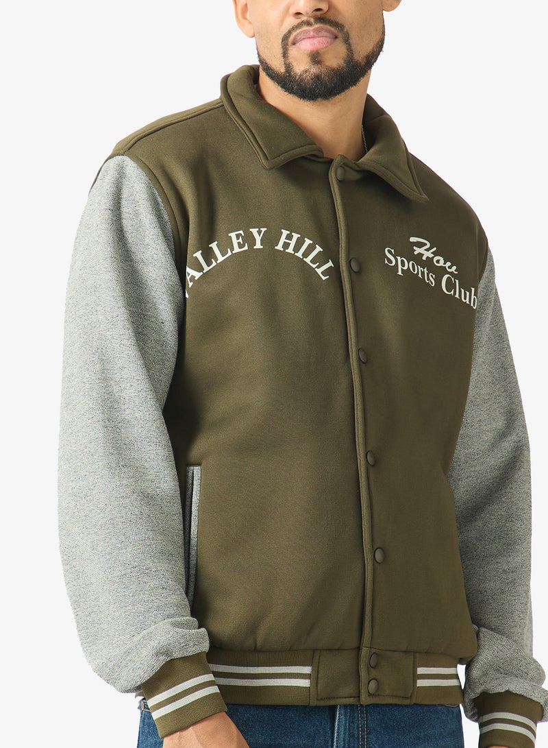 Seventy Five Casual Zip Through Bomber Jacket - Image 3