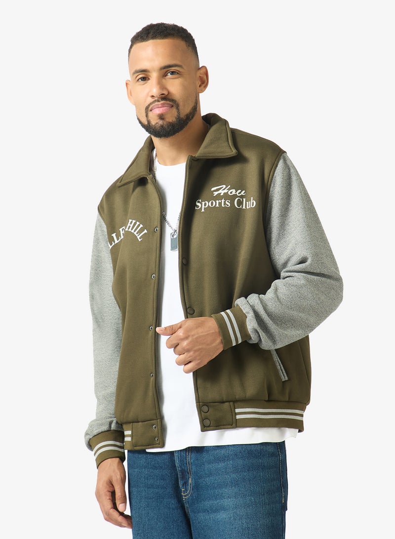 Seventy Five Casual Zip Through Bomber Jacket - Image 1