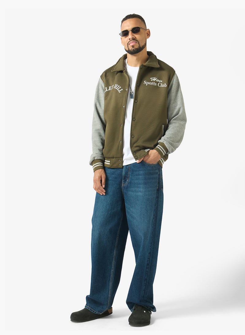 Seventy Five Casual Zip Through Bomber Jacket - Image 4