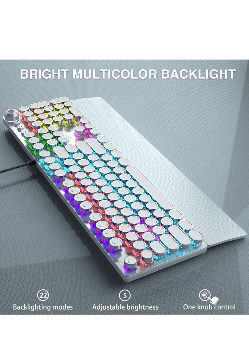 Mechanical Gaming Keyboard NKRO with Wrist Rest RGB Backlit Volume/Lighting Control Knob Fully Programmable 108-Keys Anti-Ghosting Wired Computer Keyboards for Office/Games, Blue Switch - pzsku/ZB82E681FF6D38348EAE3Z/45/_/1713945654/493b3933-e0f5-4661-8686-e0fb518d32bc