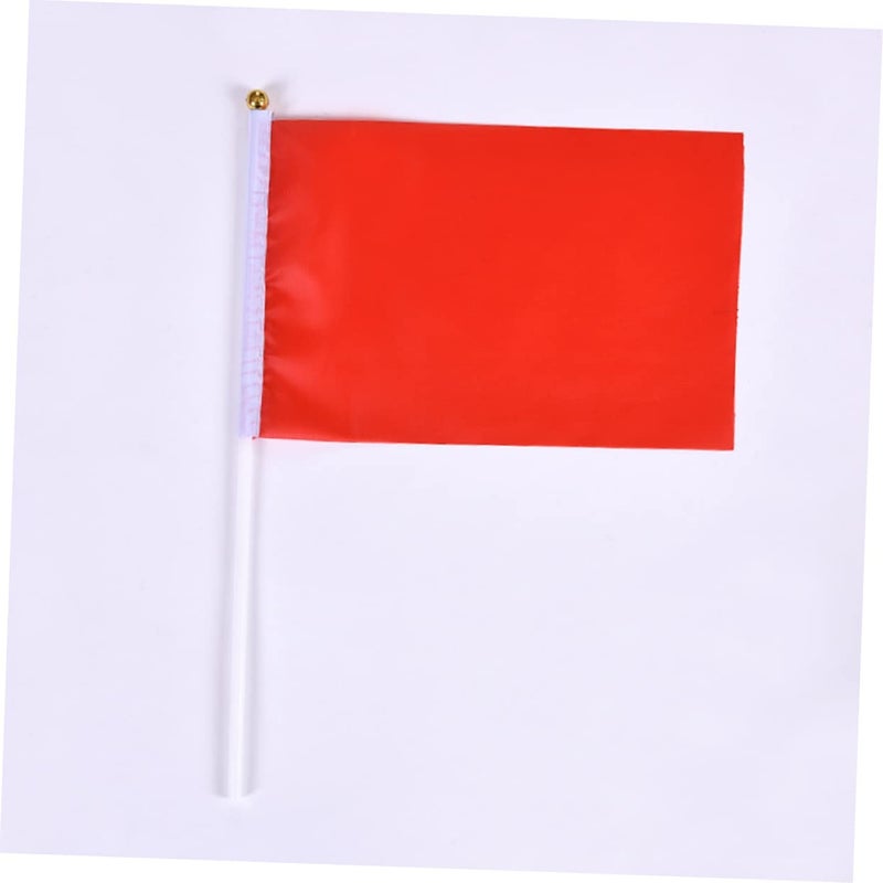 100 Pack Colorful Hand Waving Square Flags Birthday Party Favors Banner Decorations - Image 4