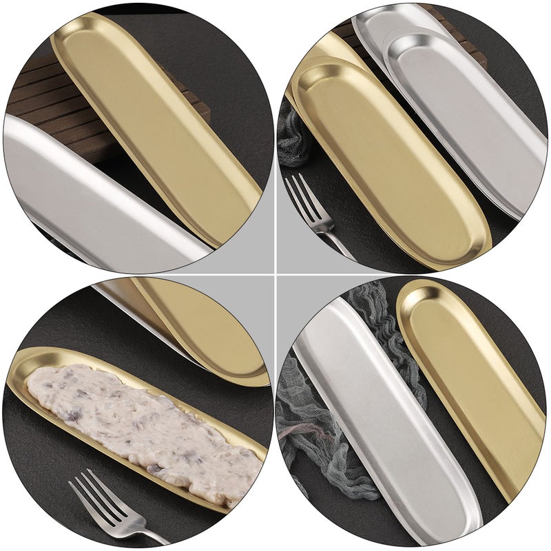 Restaurant Plate Hot Pot Shrimp Paste Plate Stainless Steel Meatball Plate - Image 2