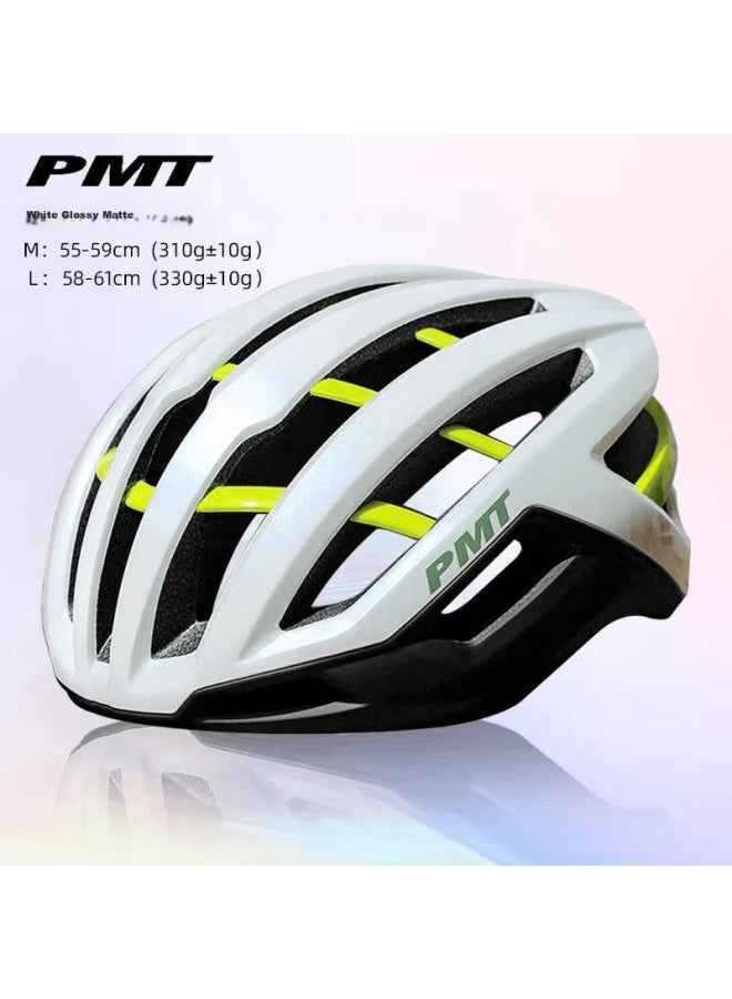 Pmt Cycling Helmet With Built-in Spine Lightweight Uni Mountain Road Bike Helmet Xm White Size L - Image 1