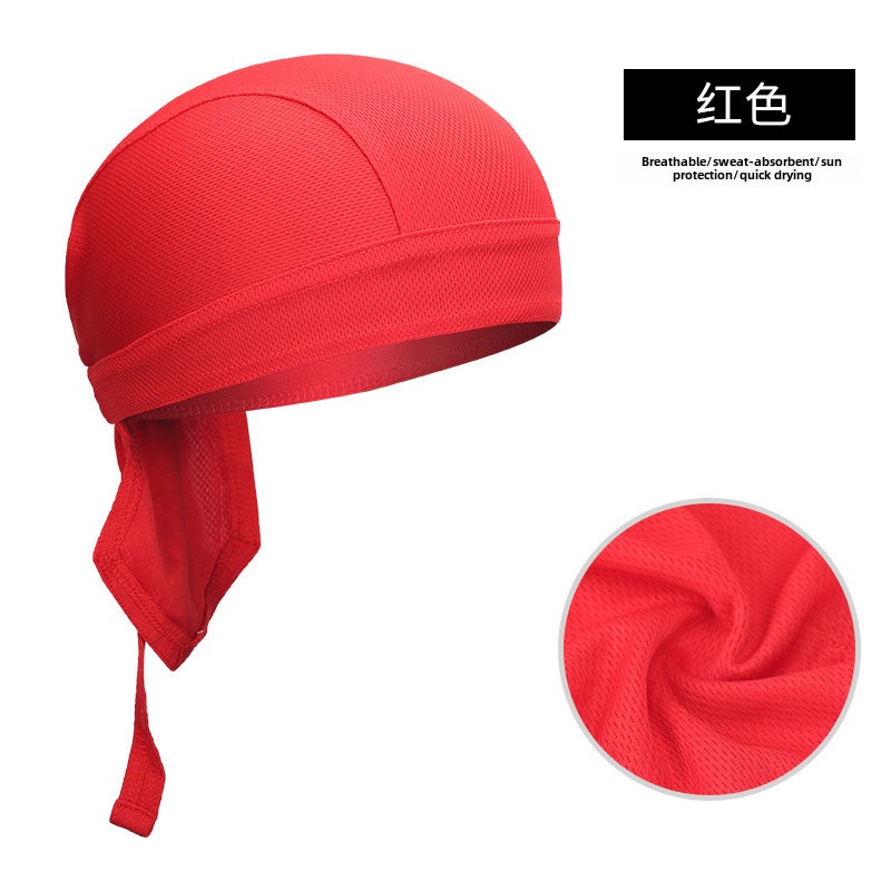 Generic XINTOWN Quick-Dry Cycling Cap Pirate Bandana Helmet Liner Red 