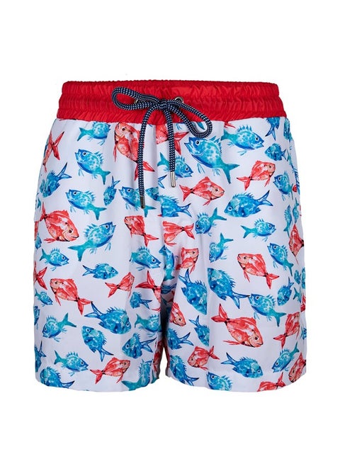 Men’s Swim Trunk with PVC Bag, Swimming Shorts for Men, Beach Shorts for Men with Elastic Drawstring Waistband, Soft Mesh Lining and Pockets, Standard Fit and Mid-Length, Mens Shorts for Running, Exercise, Size S | Made in Turkey