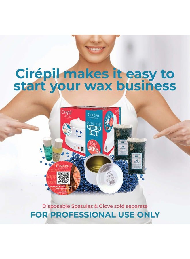 cirepil طقم الشمع - طقم مقدمة للاستخدام في المنزل - سخان، حبيبات شمع زرقاء، منتجات قبل وبعد وعلبة فارغة - أفضل درجة حرارة لشمع سيريبيل الخاص بك - Image 2