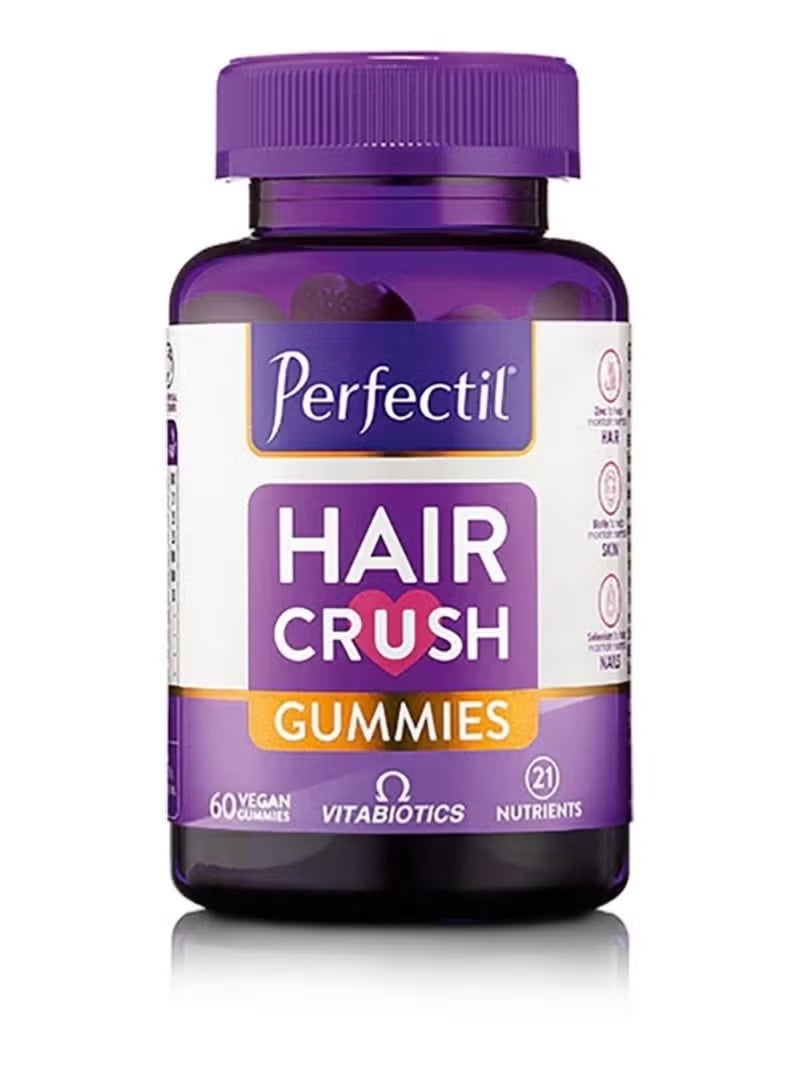 بيرفكتل حلوى برفكتيل هير كراش مكمل غذائي للشعر على شكل جيلي