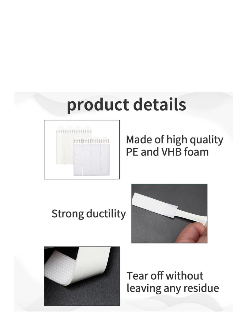 SYOSI 36 Pairs/72PCS Picture Hanging Strips, Command Strips, Command Picture Hanging Strips, Picture Canvas Hanger No Nails, Sticky Picture Hanging Stripsfor Frame Photos Pictures Posters Hanging Decor - Image 2