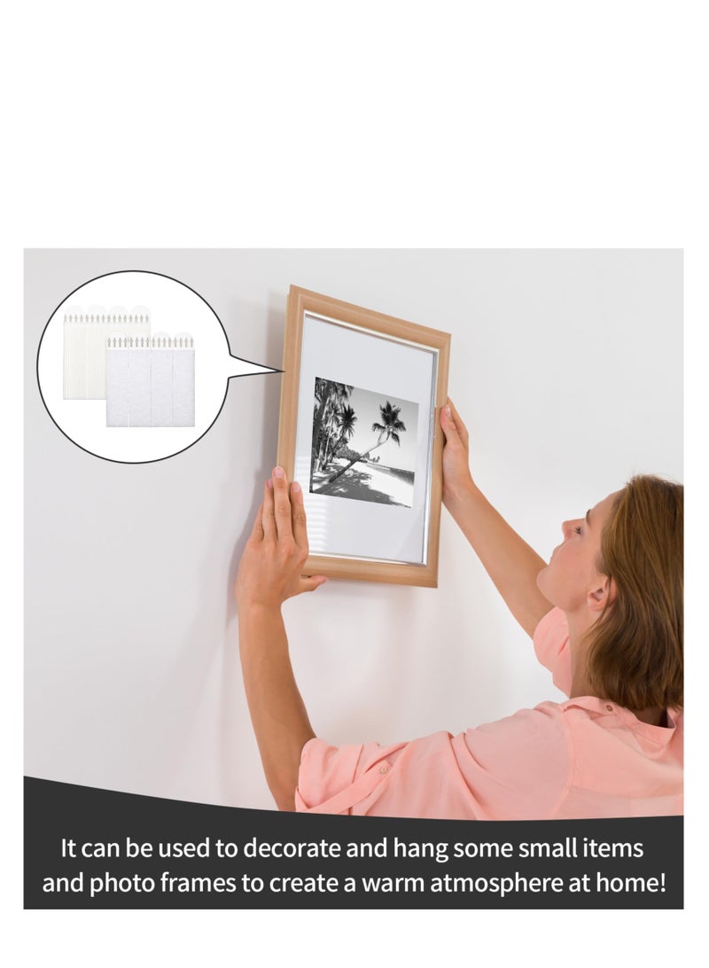 SYOSI 36 Pairs/72PCS Picture Hanging Strips, Command Strips, Command Picture Hanging Strips, Picture Canvas Hanger No Nails, Sticky Picture Hanging Stripsfor Frame Photos Pictures Posters Hanging Decor - Image 5