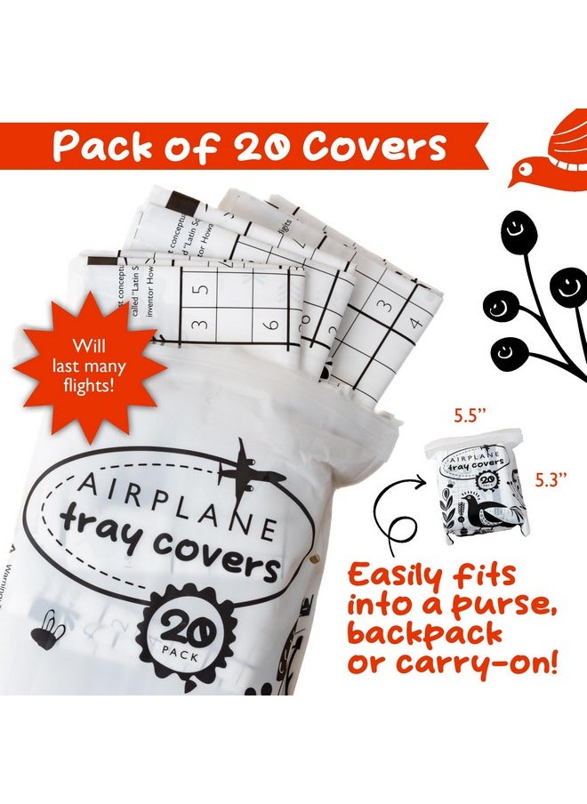 Disposable Airplane Tray Table Cover (Pack Of 20) - Double Sided With 12 Games - Opaque White - pzsku/ZB82EA277234DC4ADB633Z/45/_/1732777740/a417668e-7db8-4770-8112-c6c746b6c446