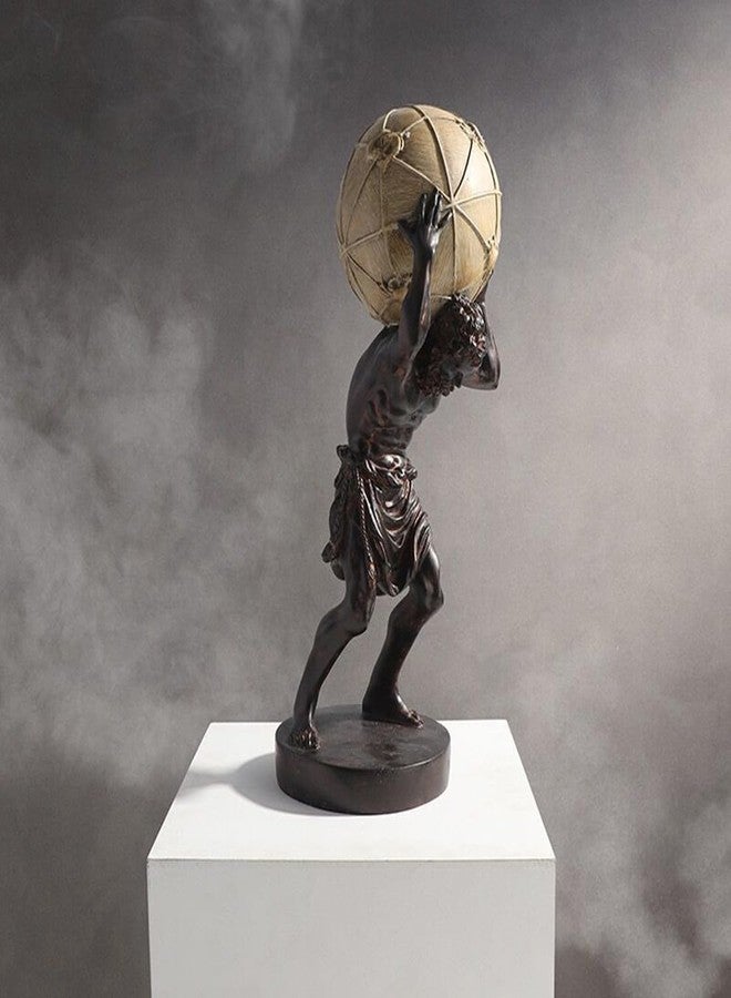 SHTWX 16.5 Inch Greek Atlas Holding World Statue Sculpture Figurine Home Office Living Room Desktop Display Decor Decorative Decoration Large - Image 4