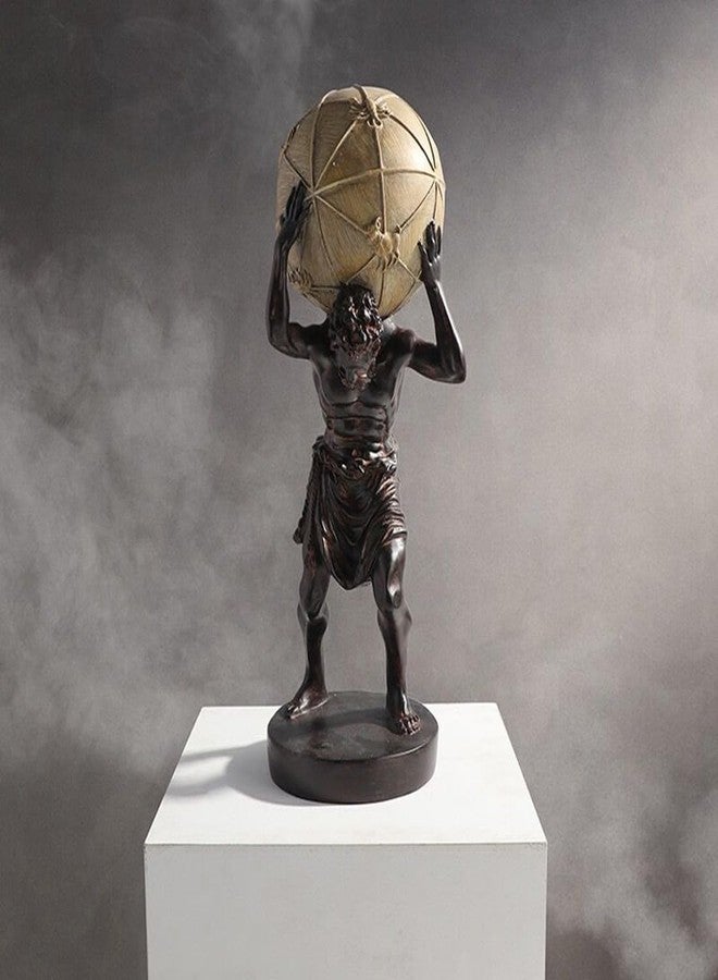 SHTWX 16.5 Inch Greek Atlas Holding World Statue Sculpture Figurine Home Office Living Room Desktop Display Decor Decorative Decoration Large - Image 5