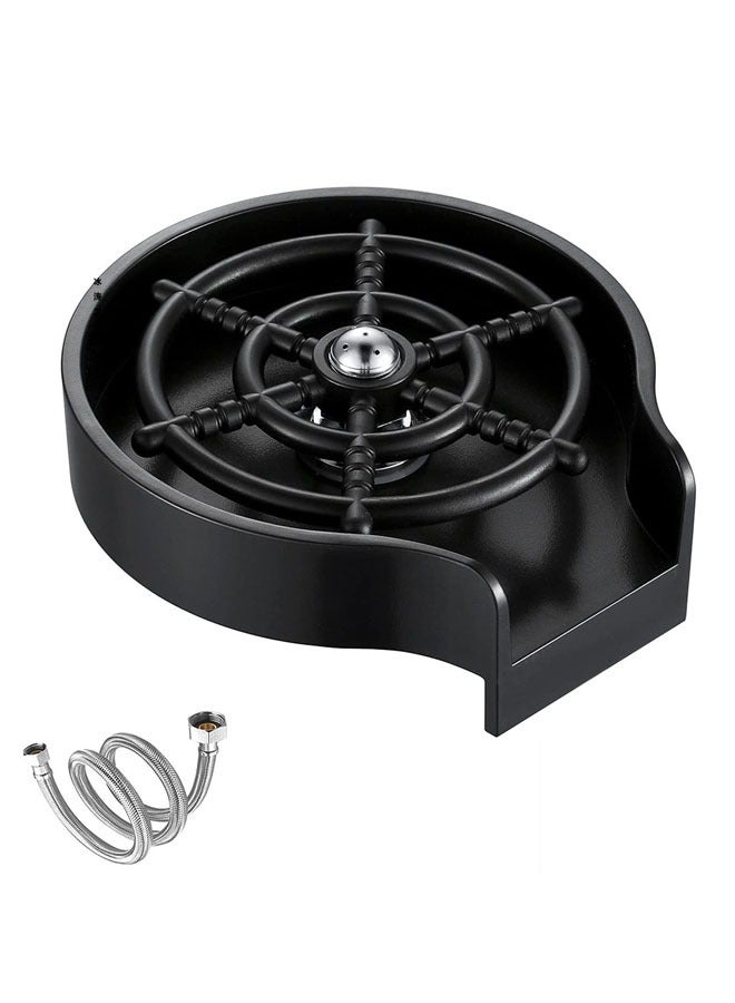 Hanayo Glass Rinser Automatic Cup Washer for Kitchen Sinks Fast Cleaning Cup Washer for Home Kitchen Bar Coffee Shop(Black) - Image 2