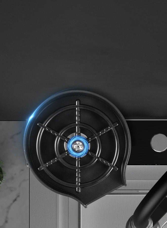 Hanayo Glass Rinser Automatic Cup Washer for Kitchen Sinks Fast Cleaning Cup Washer for Home Kitchen Bar Coffee Shop(Black) - Image 5