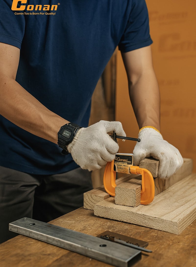 Conan 2-Inch G Clamp Vise – Heavy-Duty Metal Holding Clamp – Model COGC0802 for Wood & Metalwork - Image 2