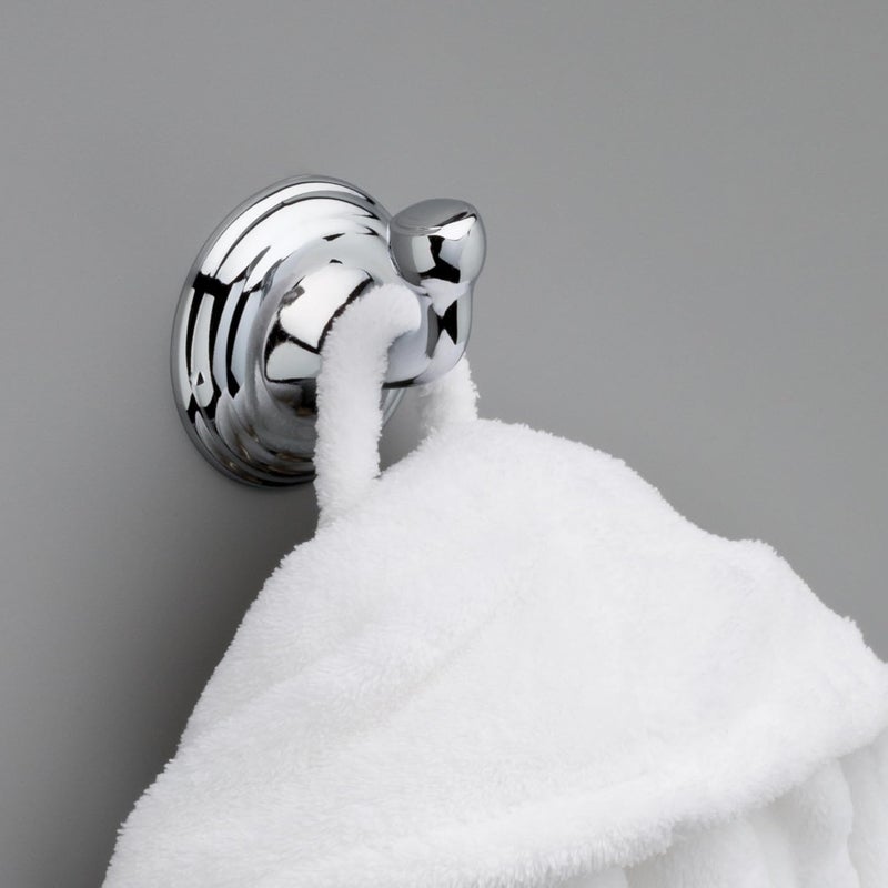 Delta Single Towel Hook for Bathroom or Kitchen| Polished Chrome | Windemere  Accessories - Image 2