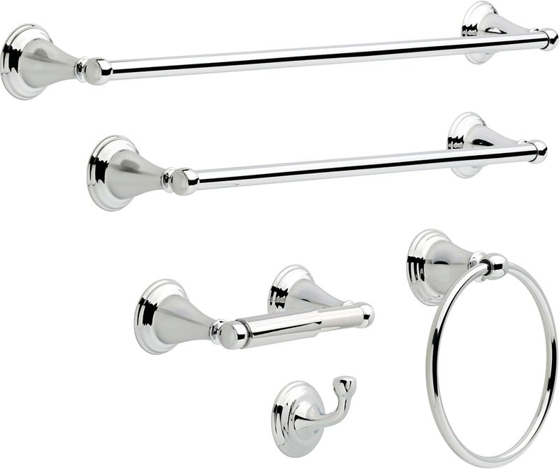 Delta Single Towel Hook for Bathroom or Kitchen| Polished Chrome | Windemere  Accessories - Image 3