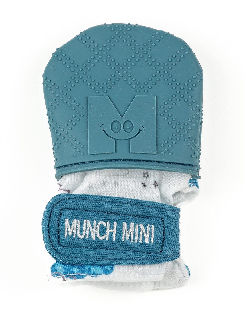 Malarkey Kids - Munch Mitt Teething Mitten Munch Mini Clouds Blue - Image 1