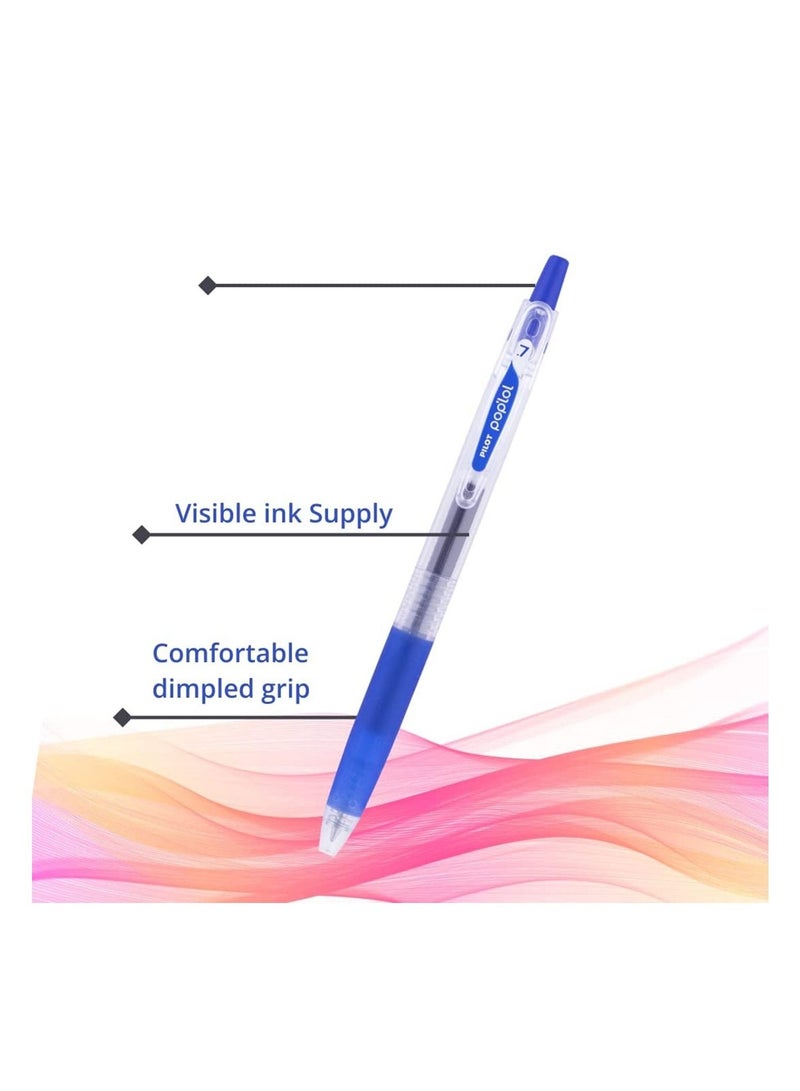PILOT 12-Piece Gel Ink Roller Pen Blue Ink - Image 2