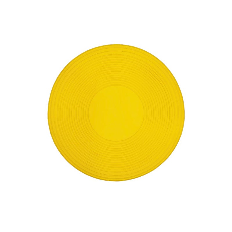 PROVERVE Rubber Frisbee for Kids & Adults, Safe and Unbreakable Flying Disc Frisbee Toy for Adults Picnic Game, Frisbee Disc Throw Sports Equipment for Indoor/Outdoor Games (Yellow) - Image 1