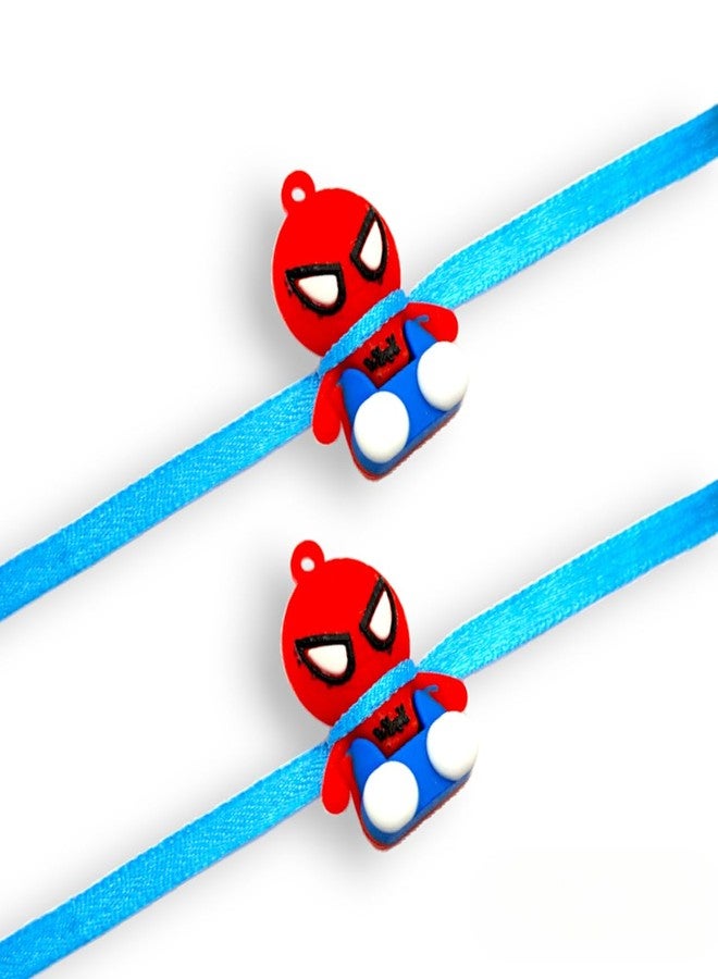 Elleva Spiderman Rakhi For Kids Boy Raksha Bandhan Cartoon Eraser Rakhi Combo, Set of 2 - Image 1