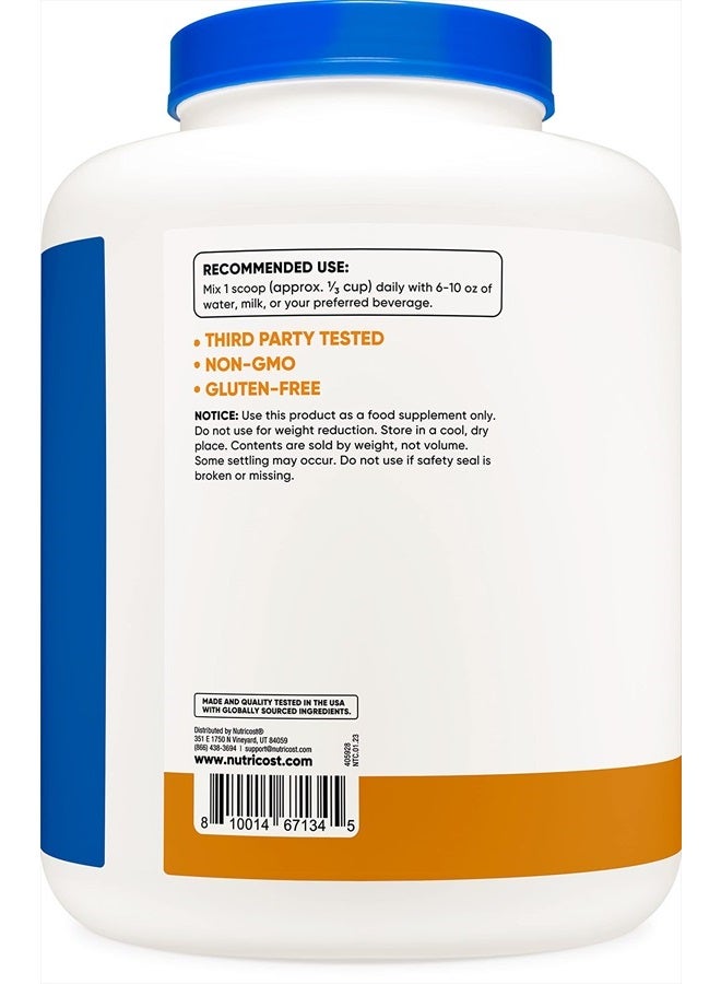 Nutricost مسحوق بروتين مصل اللبن بنكهة الشوكولاتة وزبدة الفول السوداني 5 أرطال - خالي من الجلوتين وغير معدّل وراثيًا - Image 2