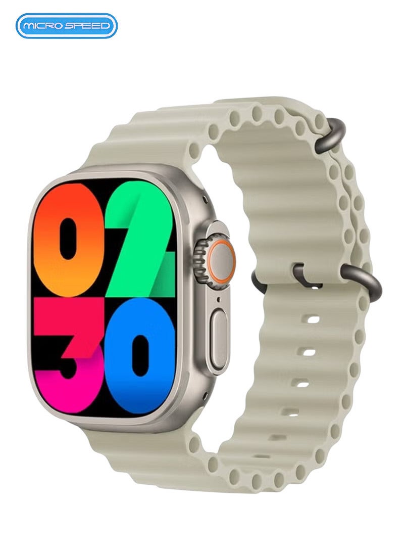 micro speed Smart Watch HW69 7in1 With Health Fitness Tracker Sport Watch Supports 7 addition Wrist Strap 49MM-Mulicolour - Image 4