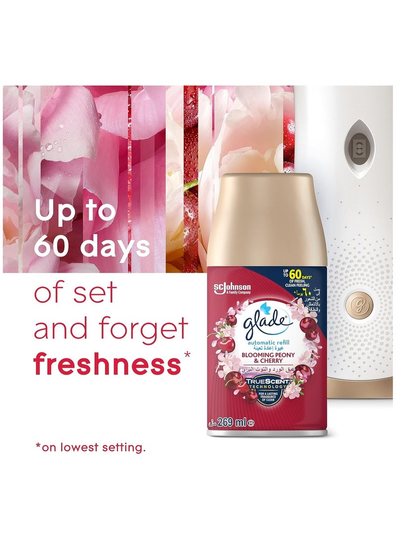 Glade Automatic Spray Holder With Blooming Peony And Cherry Air Freshener - Image 4