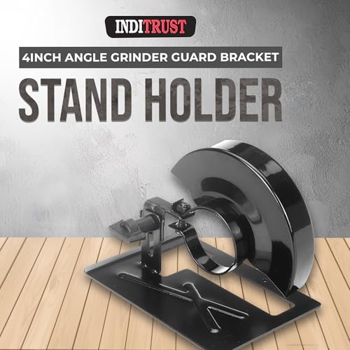 Inditrust Metal 4inch (100mm) Angle Grinder Guard Bracket Stand Holder Support Base Converter To Machine Woodworking Into Tile Cutting Angle Grinder Straight Cutter (1 PC) - Image 3
