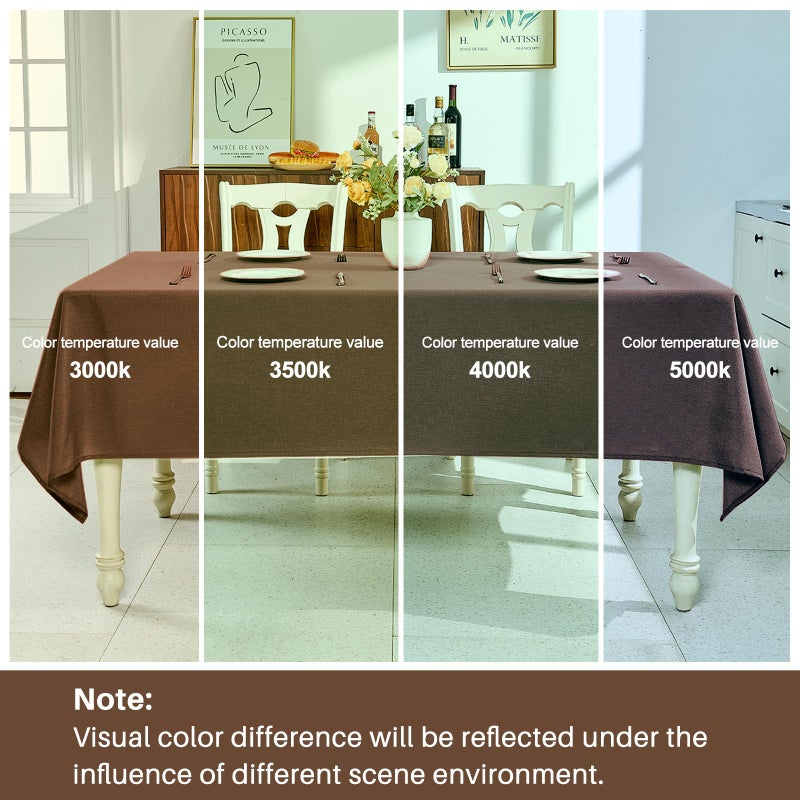 IVAPUPU Textured Linen Table Cloth for Rectangle Tables - Coffee Tablecloths Rectangular Waterproof Wrinkle Free Wipeable Dining Table Cover for Spring Wedding Birthday Kitchen Decor, 52 x 70 Inch - Image 5