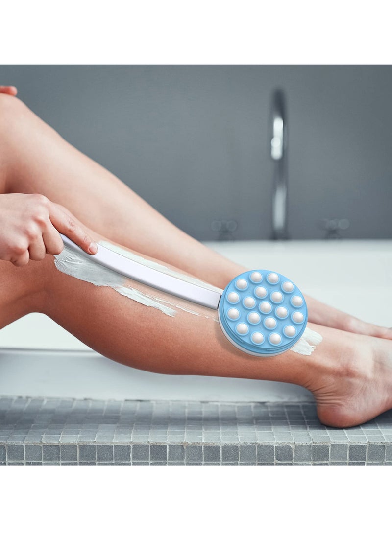 SYOSI Lotion Applicator and Massager, Handheld Long Handled Easy Reach Roll-On for Sunscreen, Cream, Shower Gel on Back, Legs, and Feet - Image 4