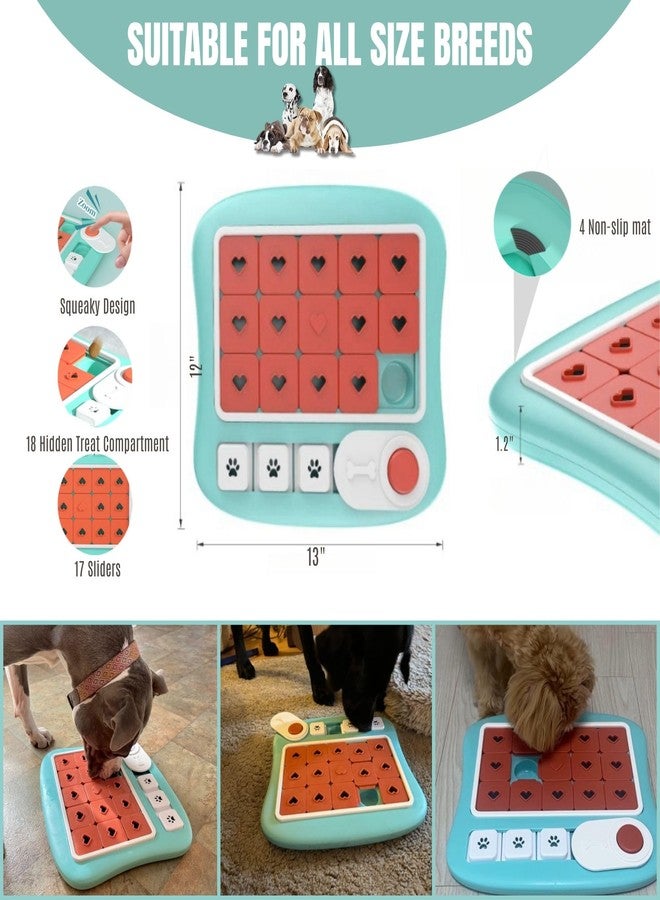 DUDULOVY Dog Puzzles for Smart Dogs,Level 3 Interactive Dog Treat Puzzle for Iq Training, Dog Puzzle Toy for Large Medium Small Dogs with Squeaky Dog Button Design - Image 4